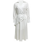 💖Limited Sale 50% OFF💖Women's Long Sleeve Ruched Asymmetrical Split Midi Dress