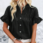 🌈2025 Summer New Products-🩷Women's Casual Ruffle Short Sleeve Top