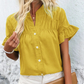 🌈2025 Summer New Products-🩷Women's Casual Ruffle Short Sleeve Top