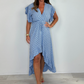 🌷Summer Hot Sale 49% OFF🍃Women's Resort Style V-Neck Polka Dot Ruffle Sleeve Dress