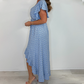 🌷Summer Hot Sale 49% OFF🍃Women's Resort Style V-Neck Polka Dot Ruffle Sleeve Dress