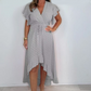🌷Summer Hot Sale 49% OFF🍃Women's Resort Style V-Neck Polka Dot Ruffle Sleeve Dress