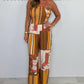 🔥🔥2025 Hot Sale💥Fashion Casual Strapless Printed Jumpsuit