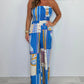 🔥🔥2025 Hot Sale💥Fashion Casual Strapless Printed Jumpsuit