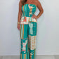 🔥🔥2025 Hot Sale💥Fashion Casual Strapless Printed Jumpsuit
