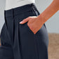 🔥2025 Summer New-❤️ Women's Casual High-Waist Straight Leg Trousers
