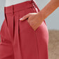 🔥2025 Summer New-❤️ Women's Casual High-Waist Straight Leg Trousers