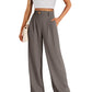 🔥2025 Summer New-❤️ Women's Casual High-Waist Straight Leg Trousers