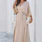❤️Early Bird Autumn-❤️Women's Elegant Split Solid Color V-Neck Dresses