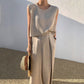 Sleeveless Top Wide Leg Pants 2-Piece Set