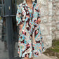 🌸Summer Hot Sale 49%OFF🌸Colourful dress with 3/4-length sleeves and vintage floral print and pockets