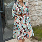 🌸Summer Hot Sale 49%OFF🌸Colourful dress with 3/4-length sleeves and vintage floral print and pockets