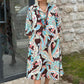 🌸Summer Hot Sale 49%OFF🌸Colourful dress with 3/4-length sleeves and vintage floral print and pockets