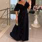 Women's V-Neck Ruffle Asymmetrical Dress
