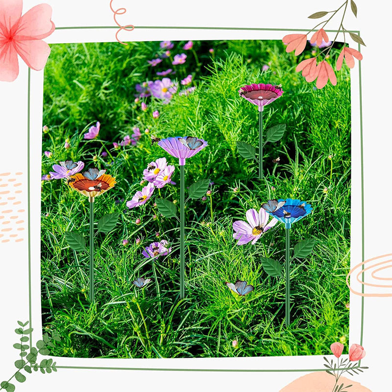Bee and Butterfly Water Feeder with Flower Design