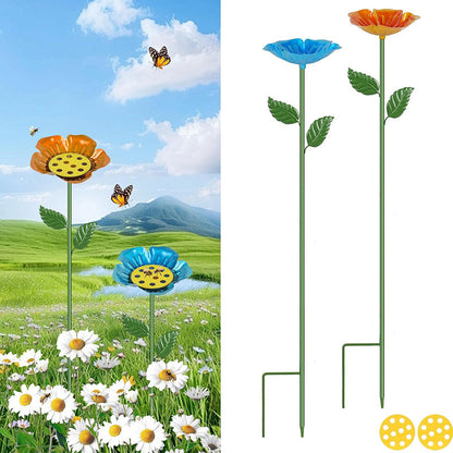 Bee and Butterfly Water Feeder with Flower Design