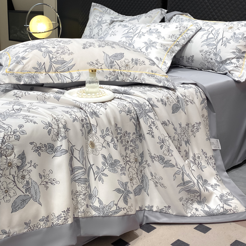 ⏳Time-limited Special⌛Cooling Breathable Floral Bed Sheet (4-Piece Set)