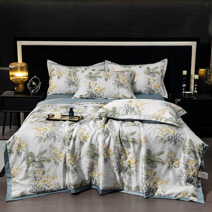 ⏳Time-limited Special⌛Cooling Breathable Floral Bed Sheet (4-Piece Set)