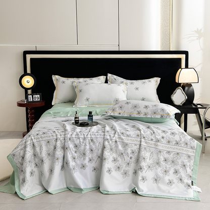 ⏳Time-limited Special⌛Cooling Breathable Floral Bed Sheet (4-Piece Set)