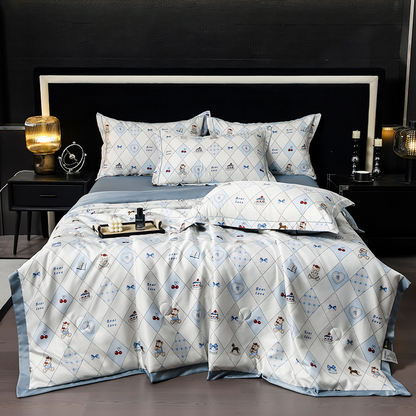 ⏳Time-limited Special⌛Cooling Breathable Floral Bed Sheet (4-Piece Set)