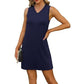 💕 Gentleness meets practicality!👗 Women’s V-Neck Tank Mini Dress
