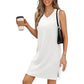 💕 Gentleness meets practicality!👗 Women’s V-Neck Tank Mini Dress