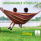 🏡Reinforced & Multi-Person Striped Hammock🌞 Your New Favourite Summer Spot