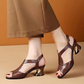 Women's Fashion Peep Toe Chunky Heel Sandals