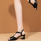 Women's Fashion Peep Toe Chunky Heel Sandals