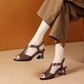 Women's Fashion Peep Toe Chunky Heel Sandals
