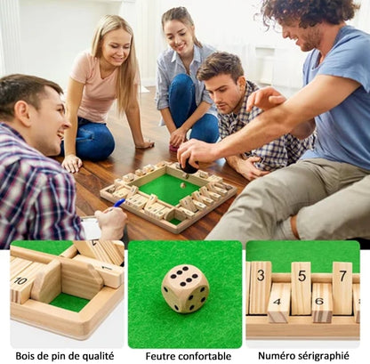 🔥FUN FAMILY GAMES – Shut The Box Board Game🎲