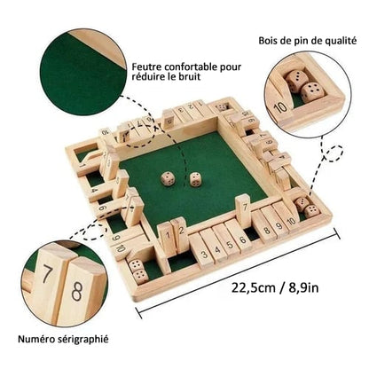 🔥FUN FAMILY GAMES – Shut The Box Board Game🎲