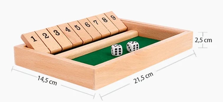 🔥FUN FAMILY GAMES – Shut The Box Board Game🎲