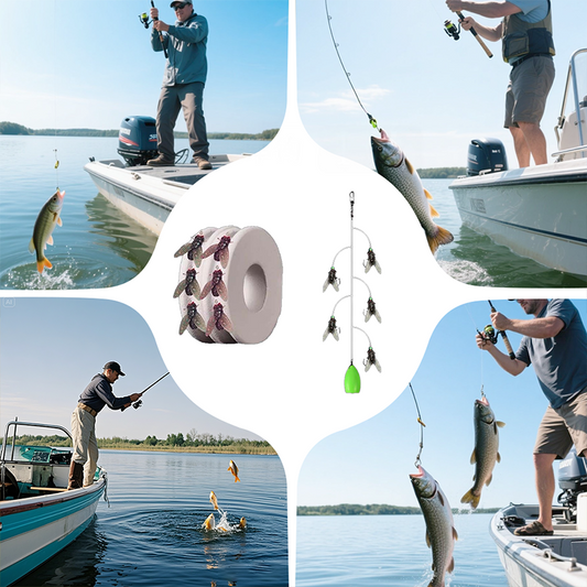 Multi-Hook Artificial Fly Fishing Lure Set