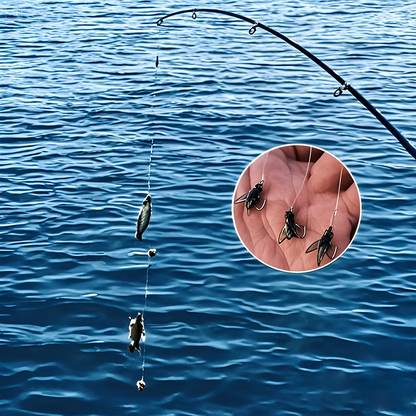 Multi-Hook Artificial Fly Fishing Lure Set