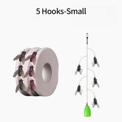 Multi-Hook Artificial Fly Fishing Lure Set