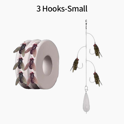 Multi-Hook Artificial Fly Fishing Lure Set