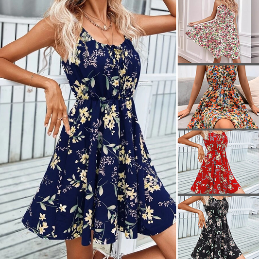 Women’s Floral Spaghetti Strap Dress