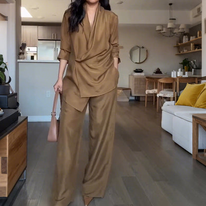 Women’s Fashion Top Pants 2- Piece Set
