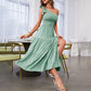 🌸New Arrival 50%OFF💖 Women's One-Shoulder Tiered Midi Dress