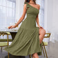 🌸New Arrival 50%OFF💖 Women's One-Shoulder Tiered Midi Dress