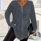 🍂 LAST DAY PROMOTION - 50%OFF💜Women's Buttoned V-Neck Long Sleeve Top