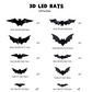 🔥 LAST DAY PROMOTION - 50%OFF 🔥🦇Halloween 3D Bat LED Wall Light Decor