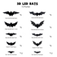 🔥 LAST DAY PROMOTION - 50%OFF 🔥🦇Halloween 3D Bat LED Wall Light Decor