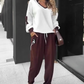 💜 LAST DAY PROMOTION - 50%OFF 💜 Color-Block Pullover Hoodie & Jogger Pants Set