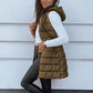 🔥HOT SALE 50% OFF🎁Women’s Zip-Up Long Puffer Vest👗 | Solid Color | Sleeveless | Hooded | Winter Wear 💕