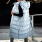🔥HOT SALE 50% OFF🔥Women's Long Puffer Vest | Quilted Hood & Button Closure❄️