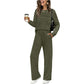⏳⏰Women's Crew Neck Top & Drawstring Pants Set👚👖