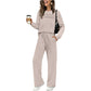 ⏳⏰Women's Crew Neck Top & Drawstring Pants Set👚👖