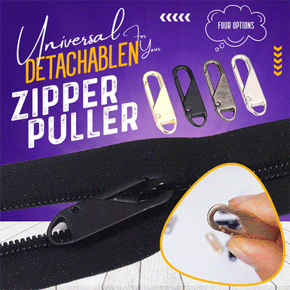 🛠️ 50% OFF NOW! ✨ Universal Detachable Zipper Puller - Easy Grip & Customizable Design, Fits Most Zippers, Durable Metal Hooks 🔗📦